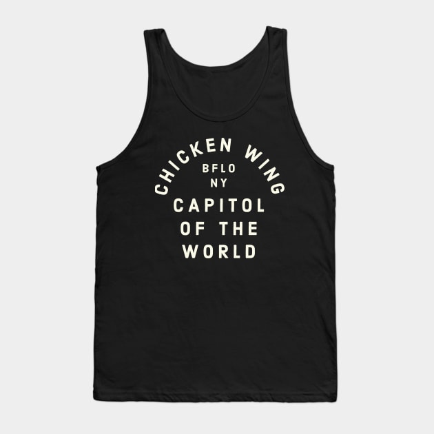 Chicken Wing Capitol of the World Buffalo NY Vintage Tank Top by PodDesignShop